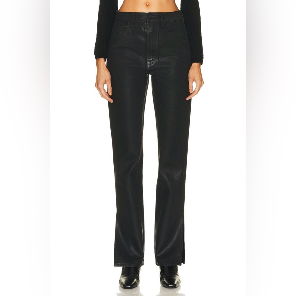 GRLFRND Harlow High-Rise Bootcut Jeans w/ Slit Hem Manhattan Black - Size 30
